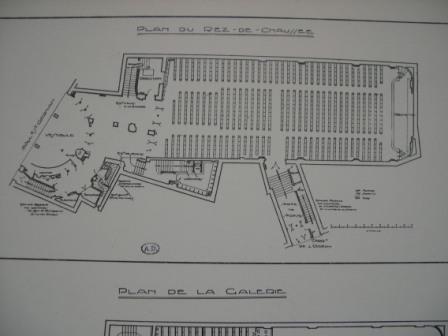 Danton Cinéma Palace - plan de la salle