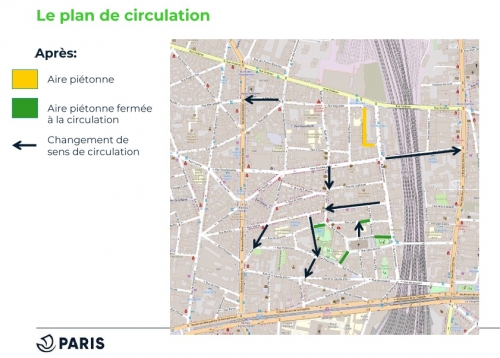 plan-de-circulation,18e,goutte-d-or,piétons