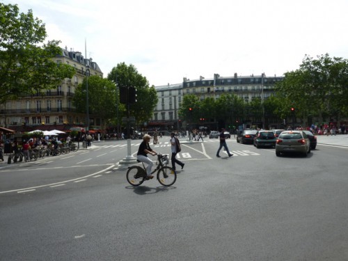 paris,voitures,pollution,bicyclette,vélo